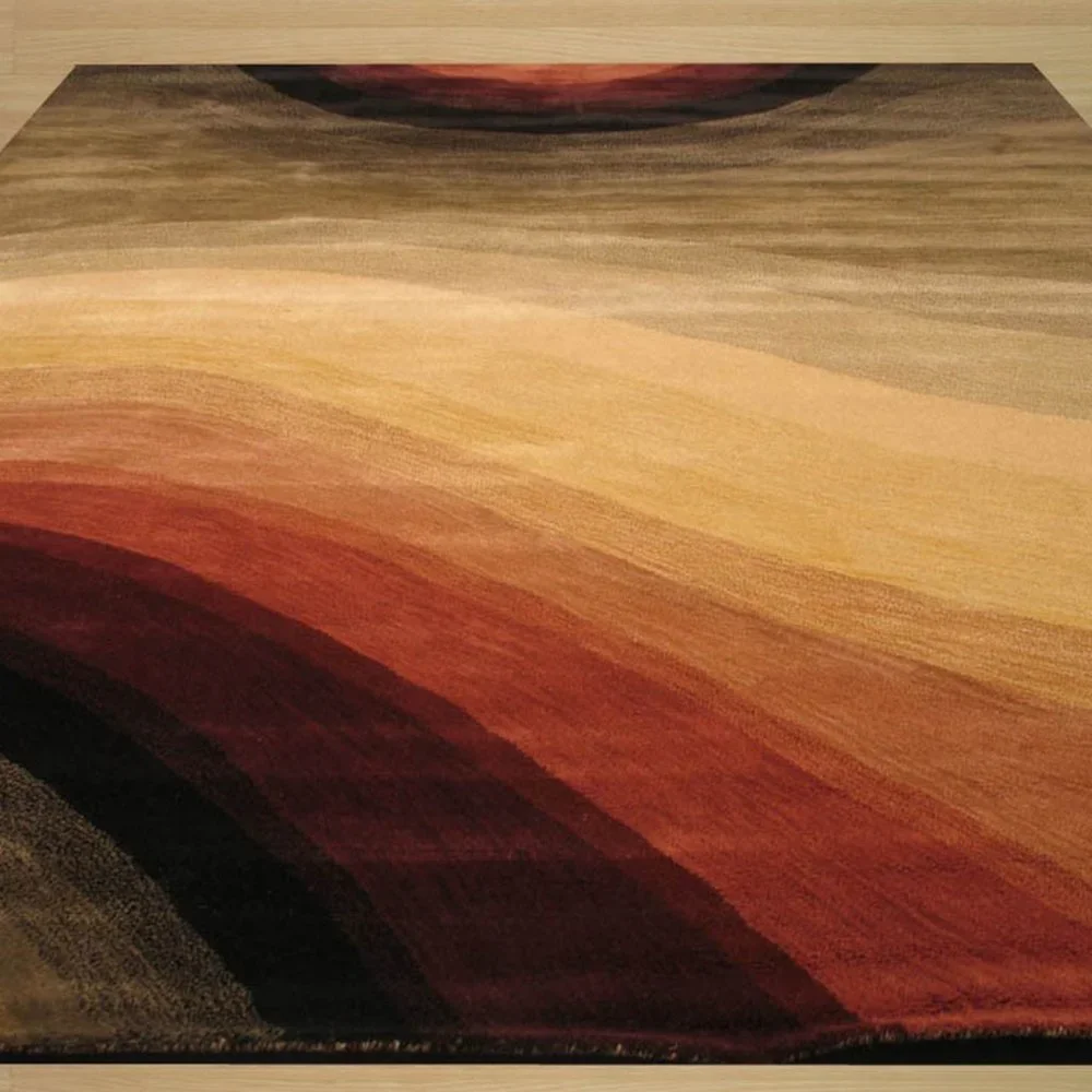 Marley Abstract Wave Rug - Picture 3 of 3